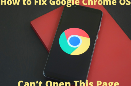 How to Fix Google Chrome OS Can’t Open This Page