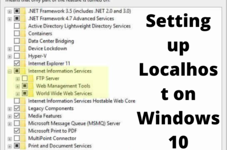 Setting up Localhost on Windows 10