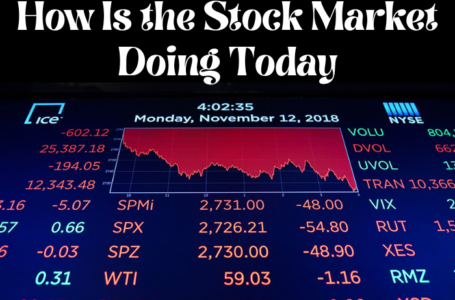How Is the Stock Market Doing Today
